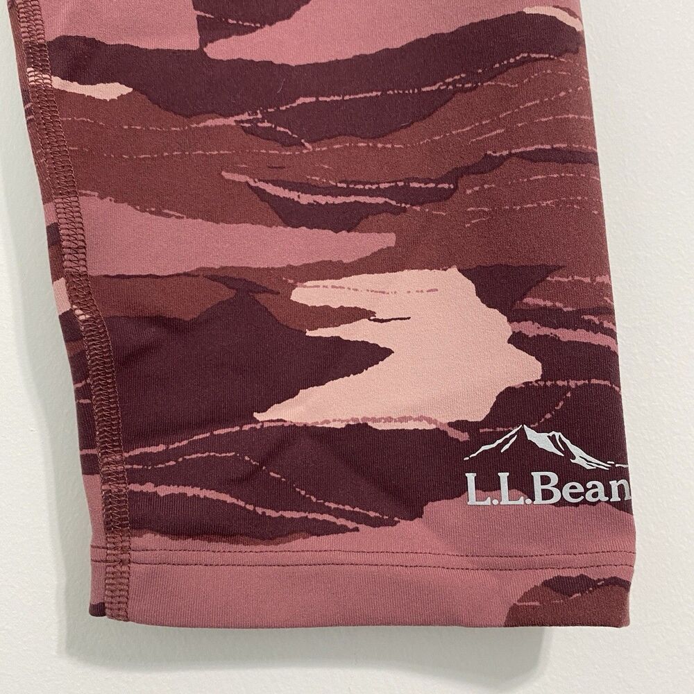 L.L. Bean Boundless Performance Leggings Women's L Capri Cropped Printed NEW - Picture 6 of 12